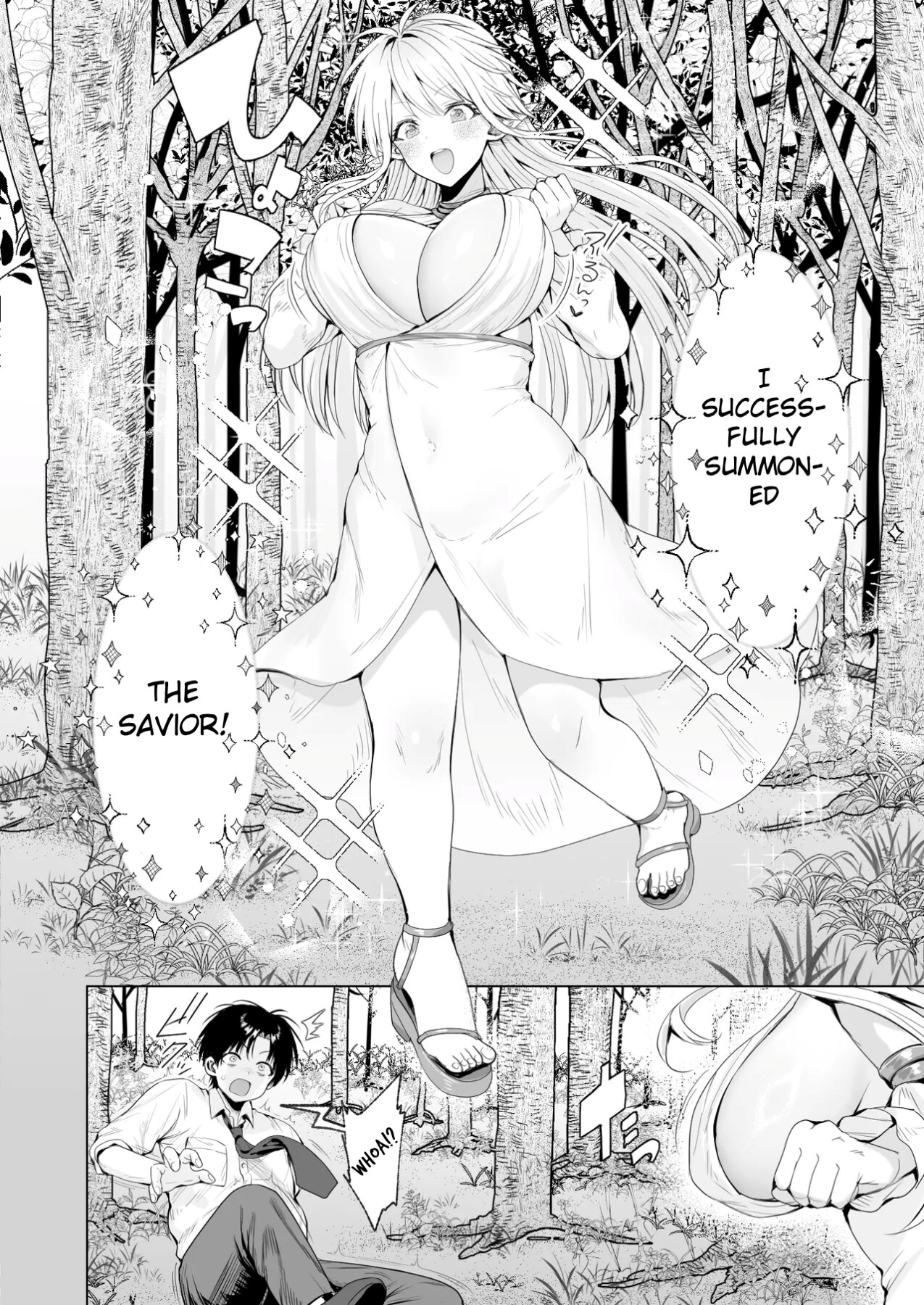 Hentai Manga Comic-Summoned to Another World as a Breeder (Savior), I Get Spoiled and Have Non-Stop Sex with my Elf Mommy-Read-7